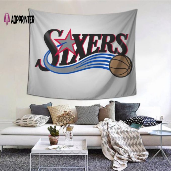 Philadelphia 76ers Tapestry – Perfect Dorm Decor for Living Room & Bedroom