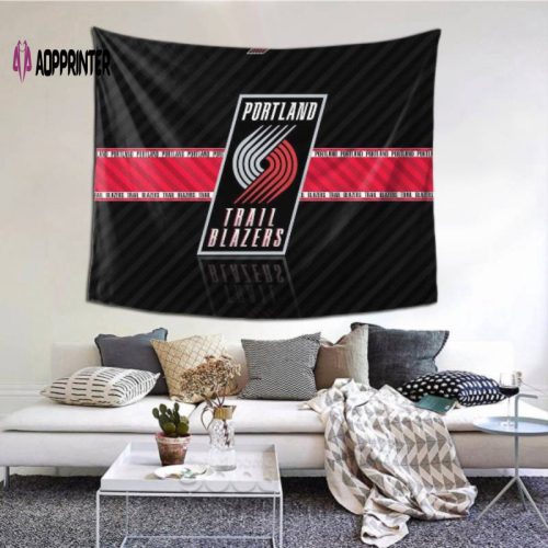 Portland Trail Blazers Tapestry -153652: Stylish Dorm Decor for Living Room & Bedroom