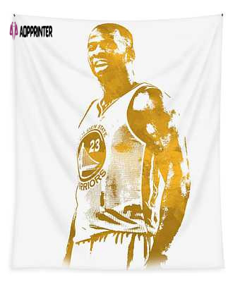 Golden State Warriors Draymond Green Pixel Art Tapestry – 3 Joe Hamilton Design