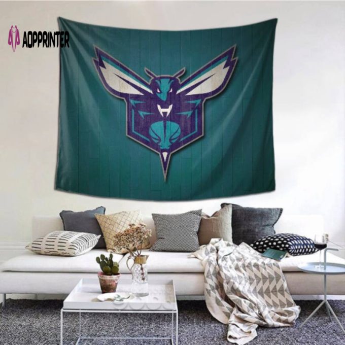 Charlotte Hornets Durable Tapestry – Perfect Beach Shawl Scarf & Blanket