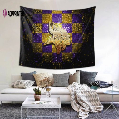 Durable Minnesota Vikings Tapestry – Perfect Beach Shawl Scarf or Blanket