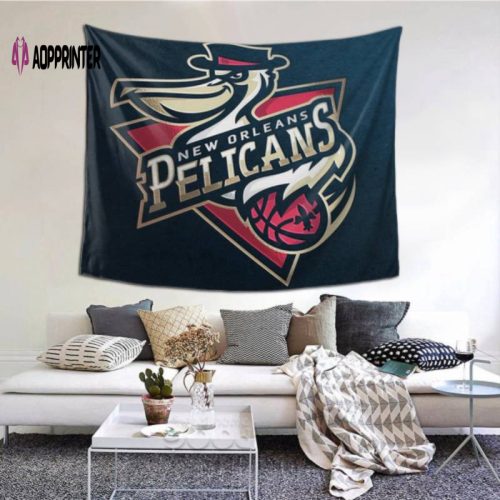 Durable New Orleans Pelicans Tapestry – Perfect Beach Shawl Scarf Blanket