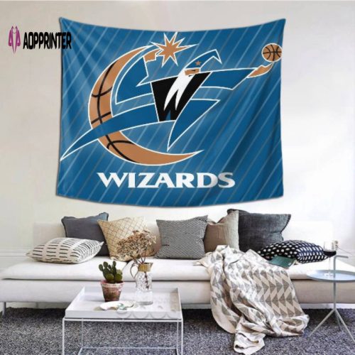 Premium Washington Wizards Tapestry – Multi-functional Beach Shawl Scarf and Blanket