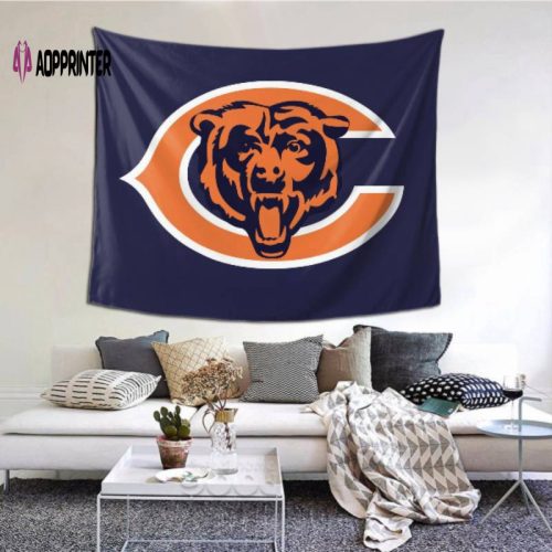 Fashion Wall Chicago Bears tapestry -156666 Home Decoration For Your Indoor