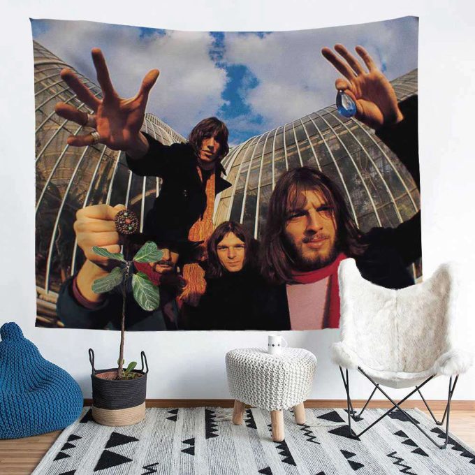 Fish Eye Photo Of Pink Floyd Tapestry