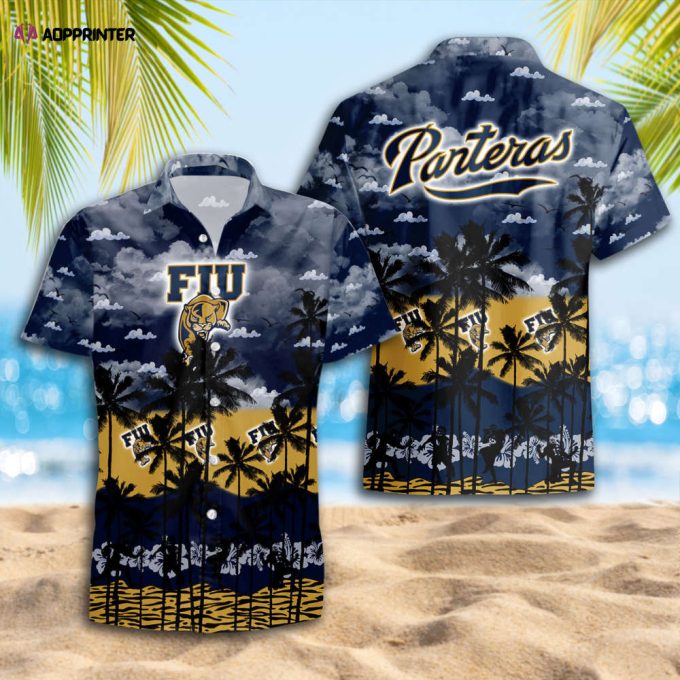 FIU Panthers Hawaiian Shirt Gift Men Women Gift Men Women Trending Summer. Gift For Fan S88912