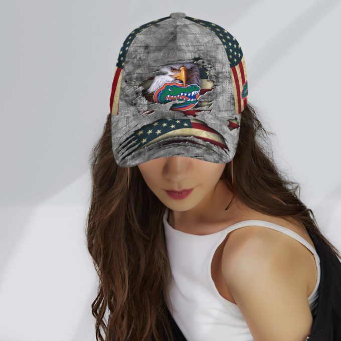 Florida Gators Vintage American Flag Royalty Baseball Classic Baseball Classic Cap Men Hat Men Hat