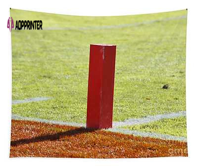 Football End Zone Pylon Jason O Watson Tapestry