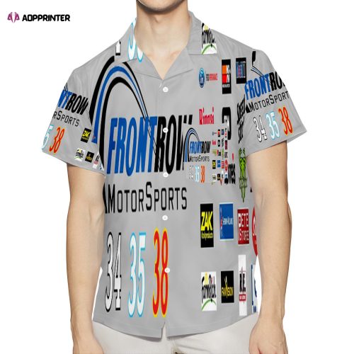 Front Row Motor Sports Logo1 3D All Over Print Summer Beach Hawaiian Shirt Gift Men Women Gift Men Women With Pocket