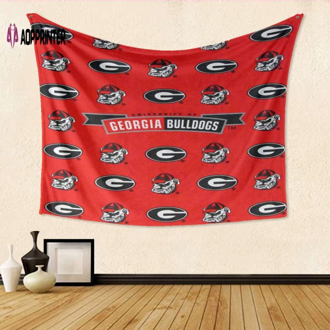 Georgia Bulldogs TA4 Tapestry: Perfect 3D Full Printing Gift for Fans