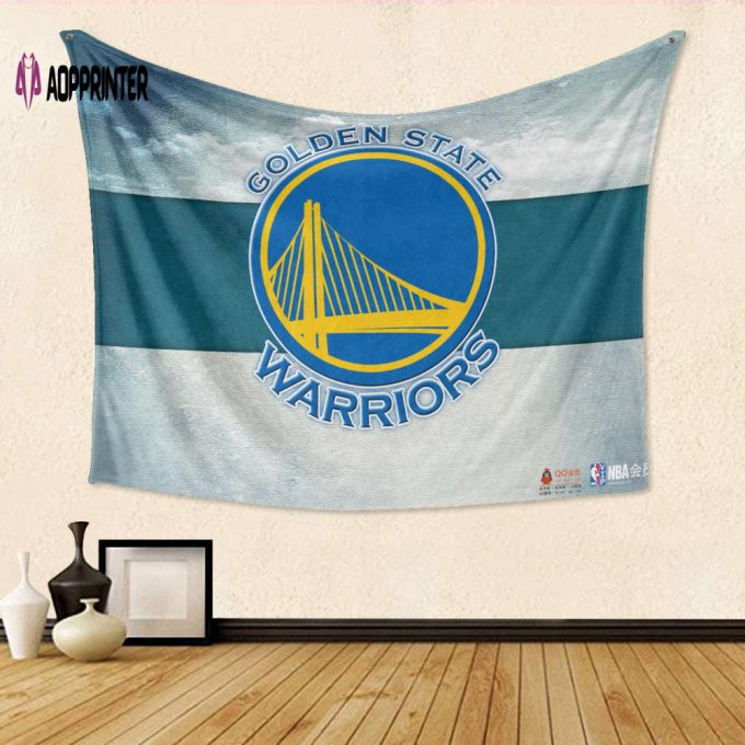 Golden State Warriors Emblem Texture16 Gift For Fan 3D Full Printing Tapestry