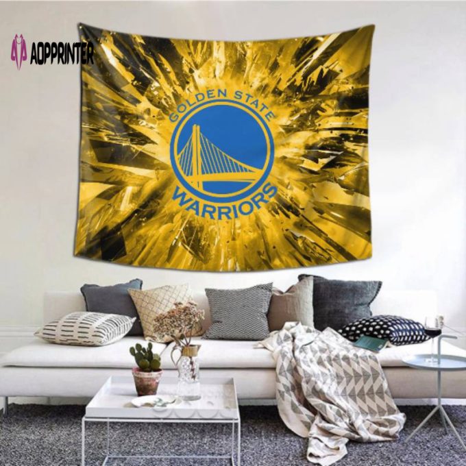 Golden State Warriors Tapestry – Official NBA Wall Hanging for Fans