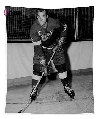 Gordie Howe Poster Detroit Red Wings Tapestry