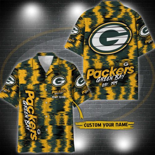 Green Bay Packers Hawaii Shirt Custom Your Name, Sport 3D Shirt, Gift For Fan EHIVM-57494