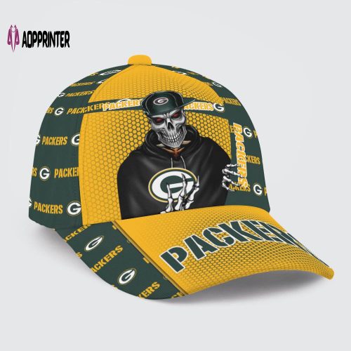 Green Bay Packers Skull Team Logo Baseball Classic Baseball Classic Cap Men Hat Men Hat