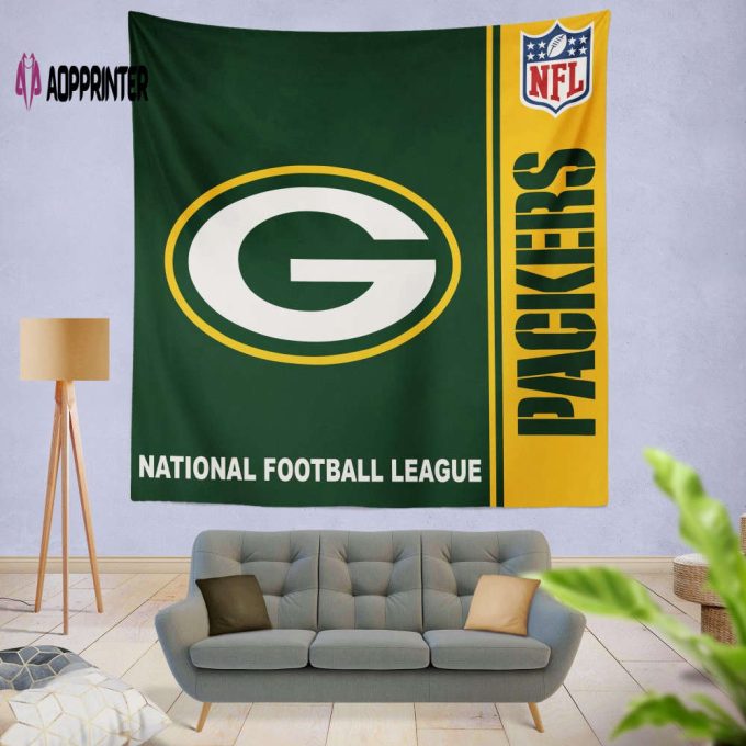 Official Green Bay Packers Wall Hanging Tapestry: Show Your Team Spirit with this Premium NFL Decor