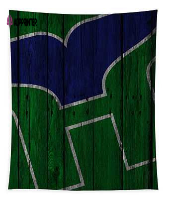 Hartford Whalers Wood Fence Joe Hamilton Tapestry