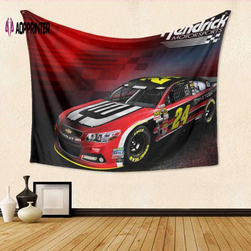 Hendrick Motorsports Car14 Gift: Engaging 3D Full Printing Tapestry for Fans