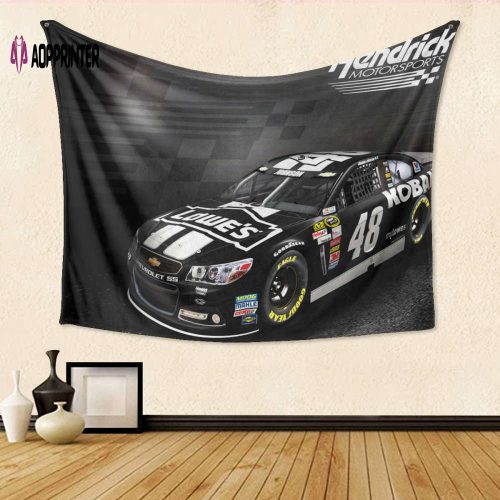 Hendrick Motorsports Car4 Gift: Engaging 3D Full Printing Tapestry for Fanatics