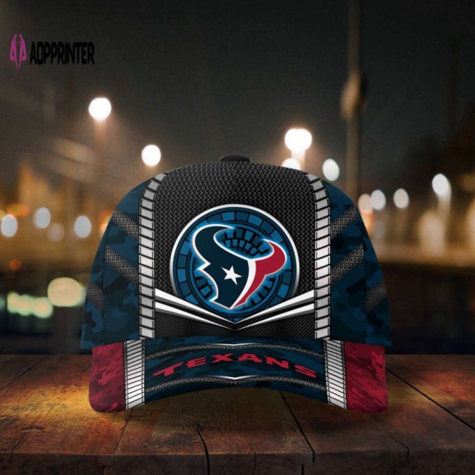 Houston Texans Digital Camo Print Baseball Classic Cap Men Hat