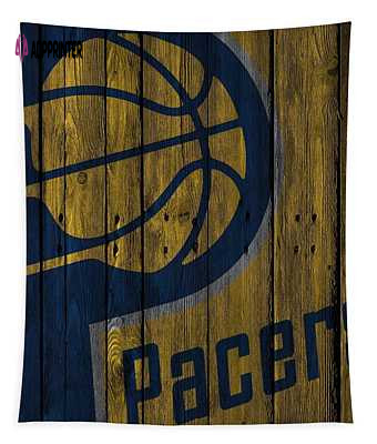 Indiana Pacers Wood Fence Joe Hamilton Tapestry