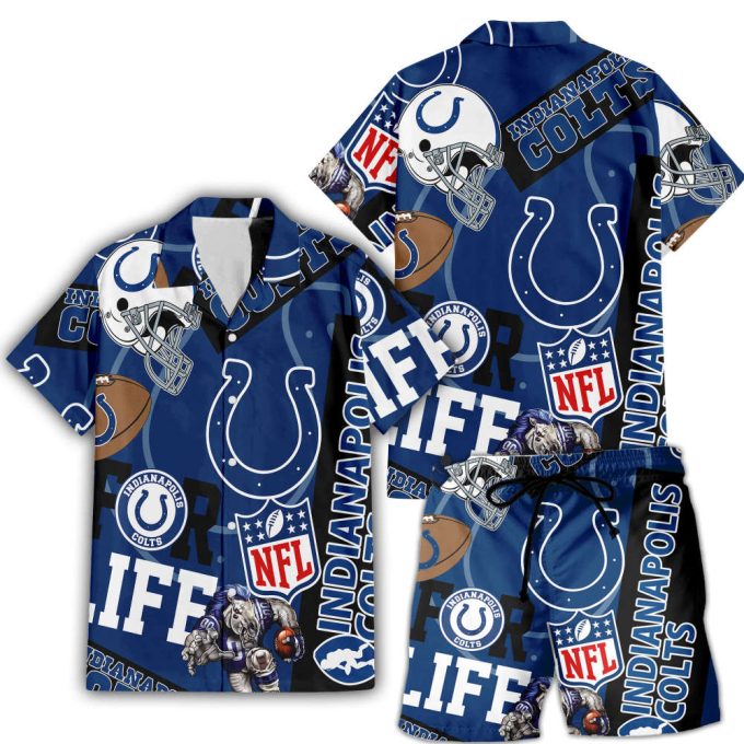 Indianapolis Colts Hawaiian Shirt Gift Men Women Gift Men Women Full Set 1