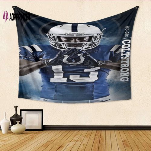 TY Hilton3 Gift for Indianapolis Colts Fans – 3D Full Printing Tapestry