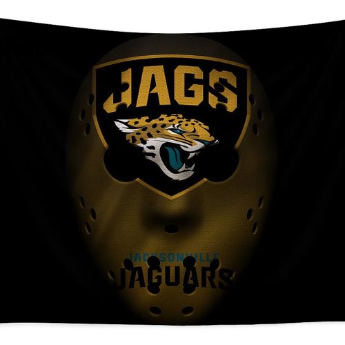 Jaguars Yellow Mask Tapestry Gift For Fan