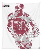 James Harden Houston Rockets Pixel Art Tapestry – 22 Joe Hamilton Design