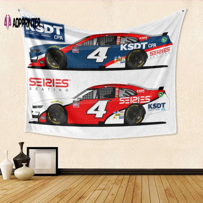 JD Motorsport W Gary Keller Car1 Gift For Fan 3D Full Printing Tapestry