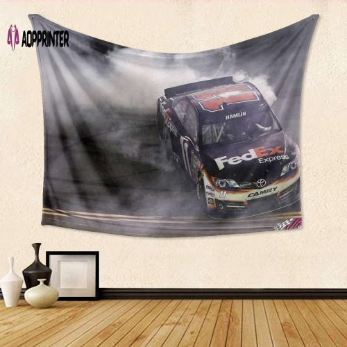 Rev up Your Décor with Front Row Motor Sports Cars2 3D Full Printing Tapestry – Perfect Gift for Fans!