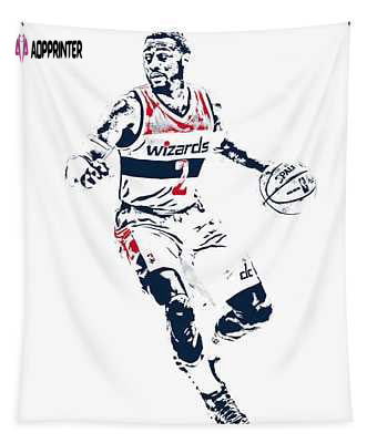 John Wall Washington Wizards Tapestry: Pixel Art 1 Joe Hamilton – Vibrant NBA Wall Decor