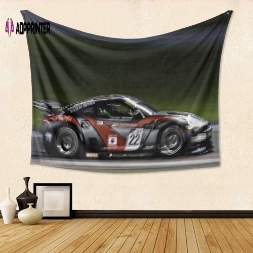 JR Motorsports Car4 3D Full Printing Tapestry: Perfect Gift for Fans!