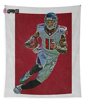 Julio Jones Atlanta Falcons Art 2 Joe Hamilton Tapestry