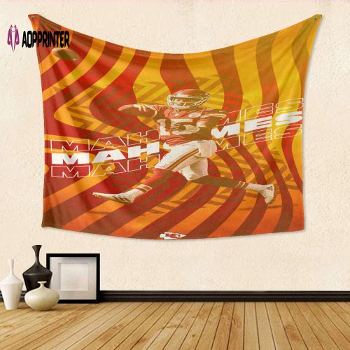 Kansas City Chiefs Patrick Mahomes 15 v3 Gift For Fan 3D Full Printing Tapestry