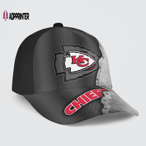 Kansas City Chiefs Specialized Metal Texture Baseball Baseball Classic Cap Men Hat