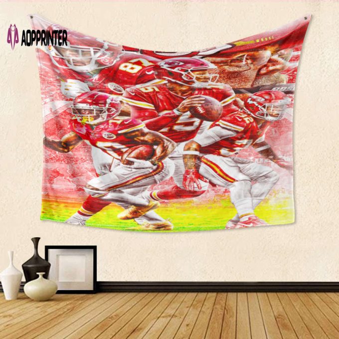 Kansas City Chiefs Team v13 3D Full Printing Tapestry – Perfect Gift for Fans