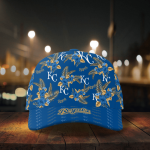 Kansas City Royals Floral Hawaiian Adjustable Baseball Classic Baseball Classic Cap Men Hat Men Hat