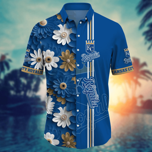 Kansas City Royals MLB Flower Hawaiian Shirt Gift Men Women Gift Men Women