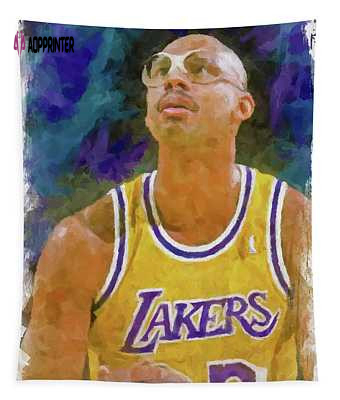 Kareem Abdul Jabbar Ricky Barnard Tapestry