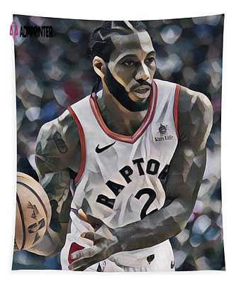 Kawhi Leonard Toronto Raptors Abstract Art Tapestry – Unique Joe Hamilton Design