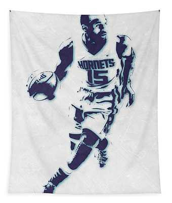 Kemba Walker Charlotte Hornets Tapestry: Pixel Art Joe Hamilton Design