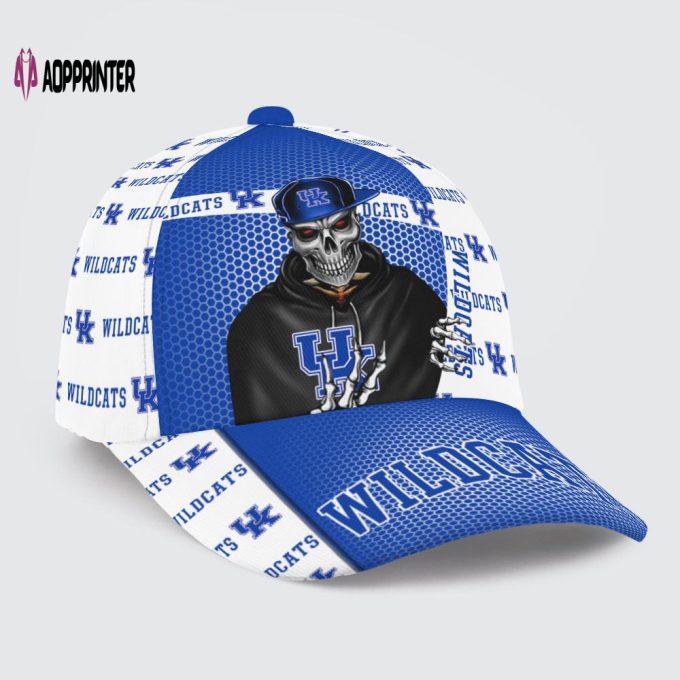 Kentucky Wildcats Skull Team Logo Baseball Classic Baseball Classic Cap Men Hat Men Hat