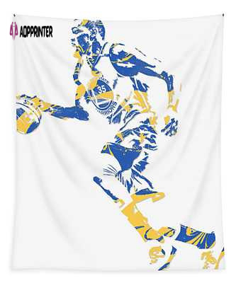 Kevin Durant Golden State Warriors Pixel Art 16 Joe Hamilton Tapestry