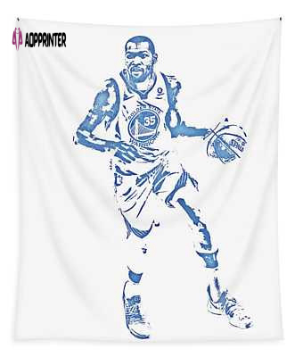 Golden State Warriors Kevin Durant Water Color Pixel Art Tapestry – Joe Hamilton Collection