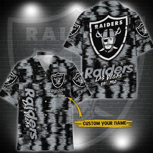 Las Vegas Raiders Hawaii Shirt Custom Your Name, Sport 3D Shirt, Gift For Fan EHIVM-57494