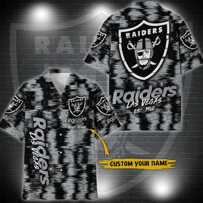 Las Vegas Raiders Hawaii Shirt Custom Your Name, Sport 3D Shirt, Gift For Fan EHIVM-57494