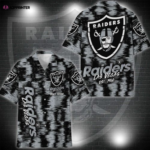 Las Vegas Raiders Hawaii Shirt Custom Your Name, Sport 3D Shirt, Gift For Fan EHIVM-57494