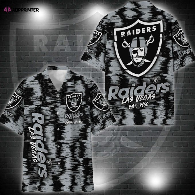 Las Vegas Raiders Hawaii Shirt Custom Your Name, Sport 3D Shirt, Gift For Fan EHIVM-57494