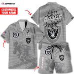 Las Vegas Raiders Hawaiian Shirt Gift Men Women Gift Men Women Full Set 2